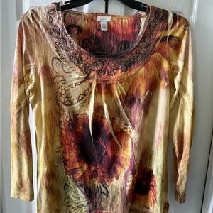Chico's Multicolor Artistic Tunic